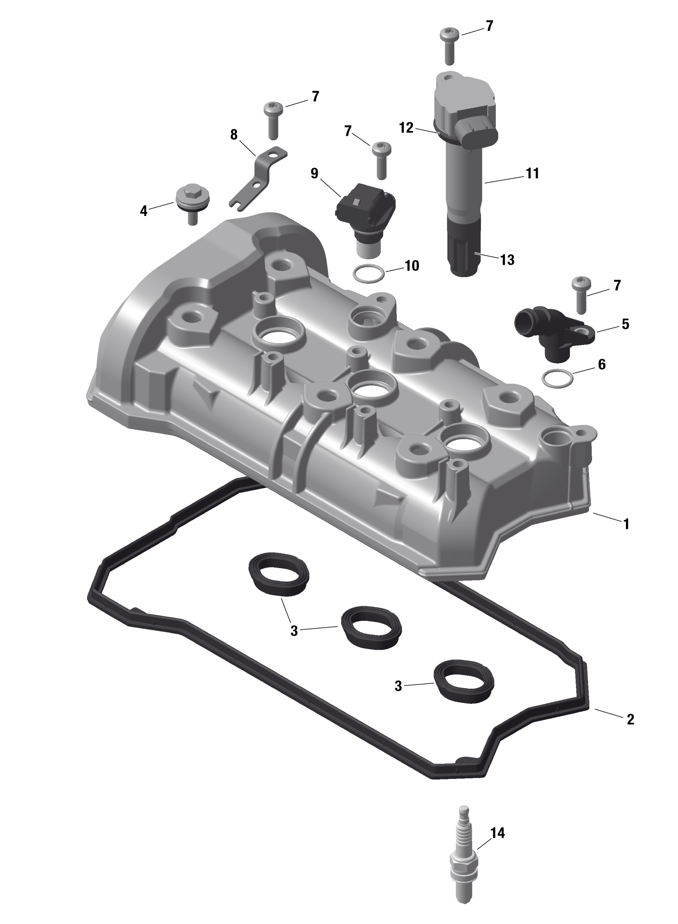 ROTAX клапан крышка