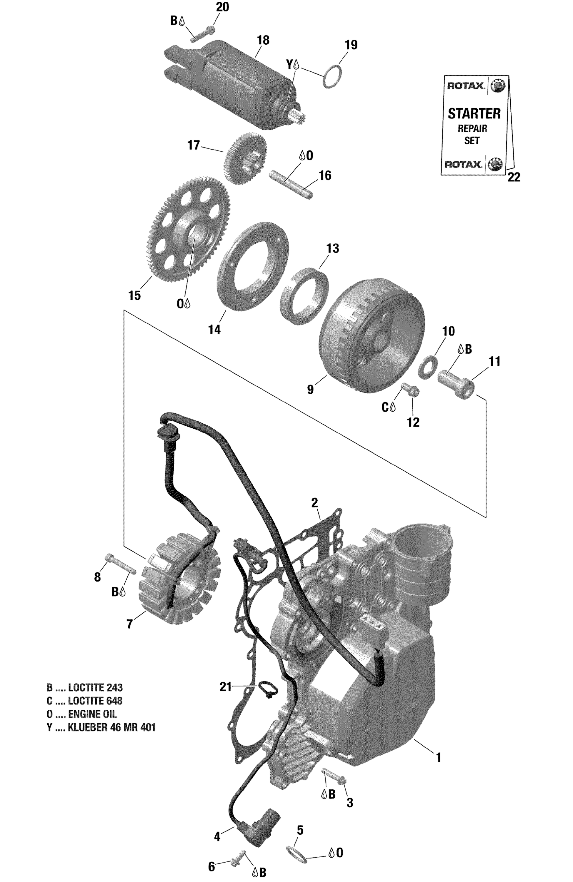 Rotax магнето и электростартер 903 / Built up to Sept 28