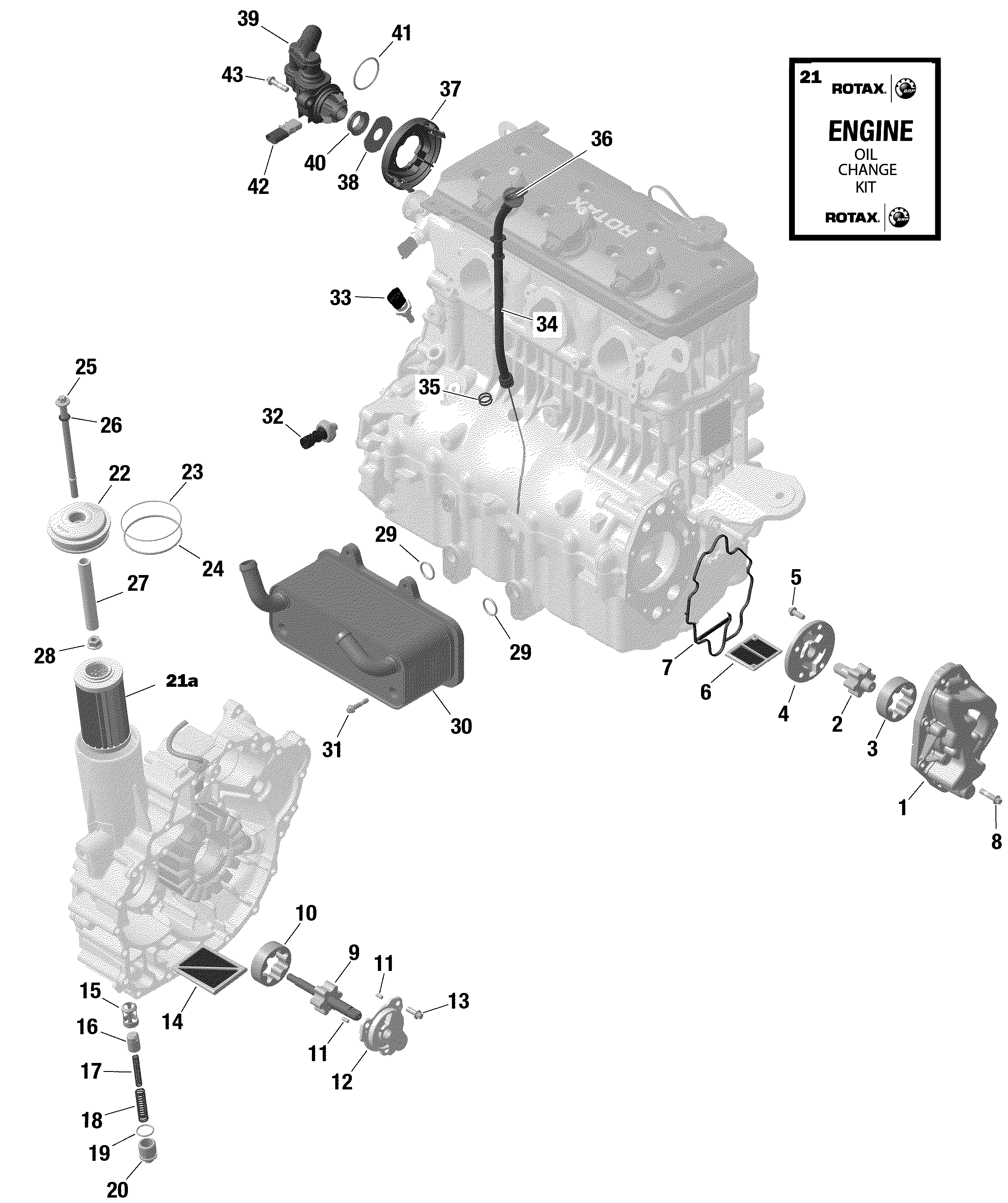 Rotax система смазки двигателя