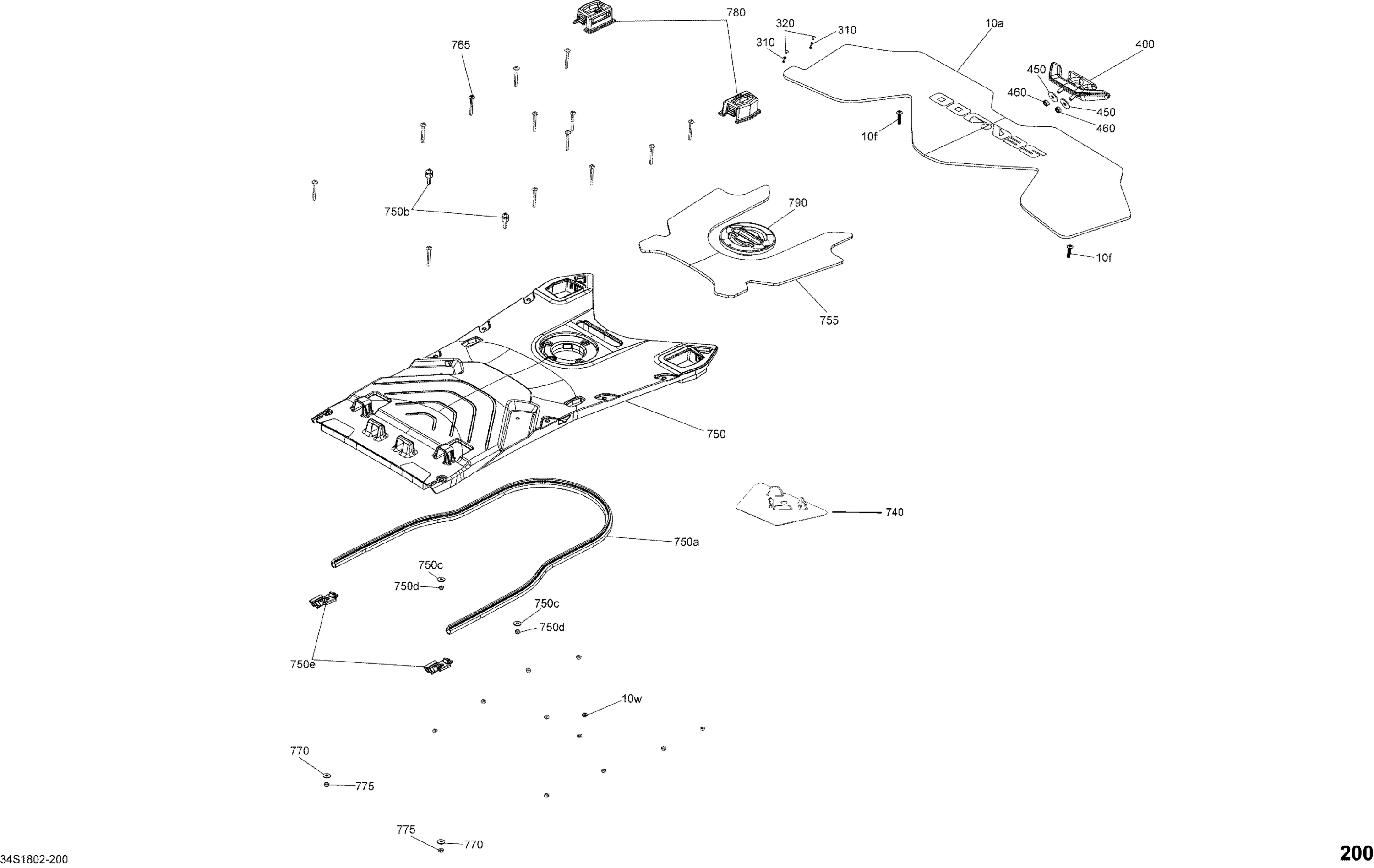 Корпус задний Part GTX Package LTD