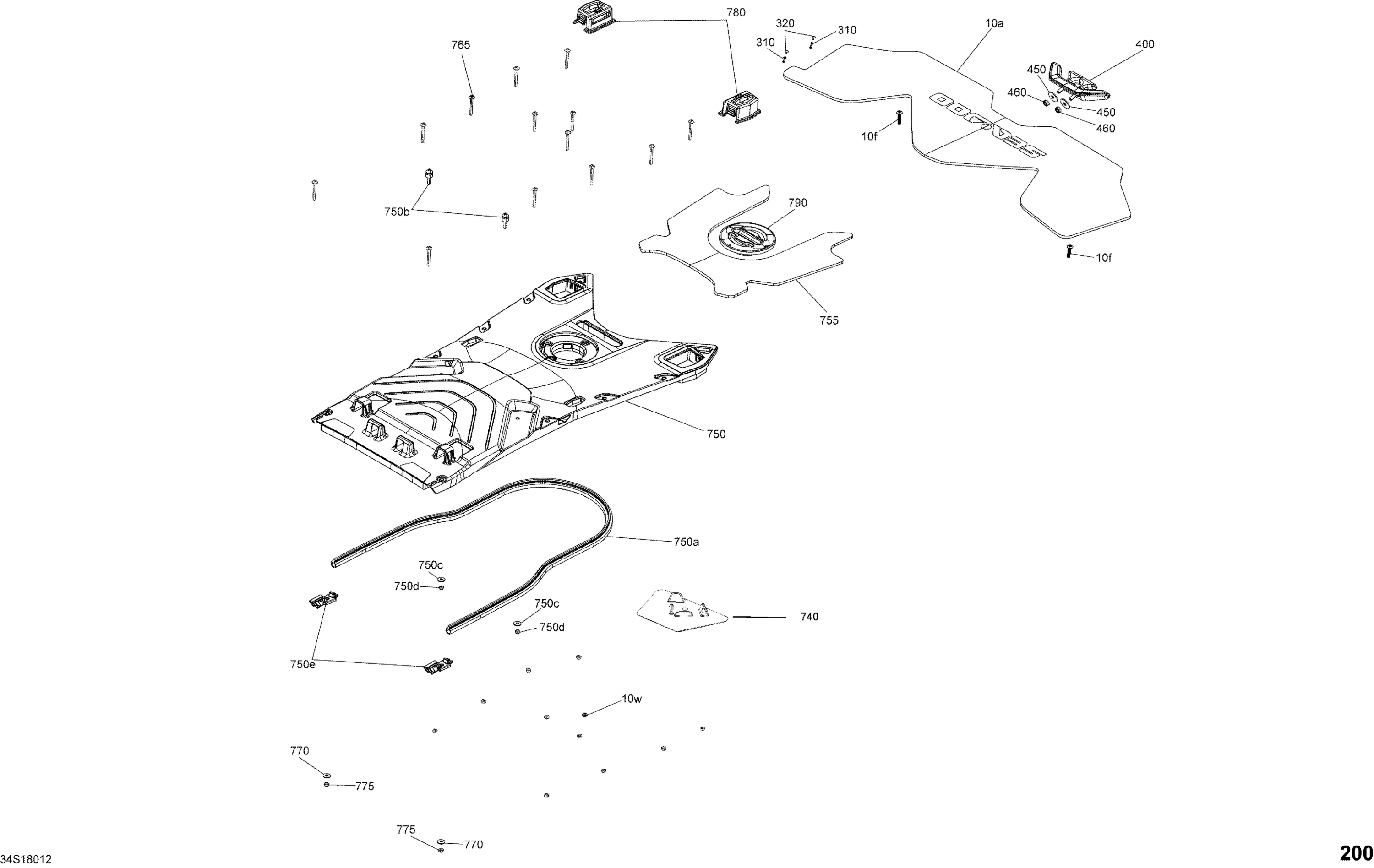 Корпус задний Part GTX Package STD