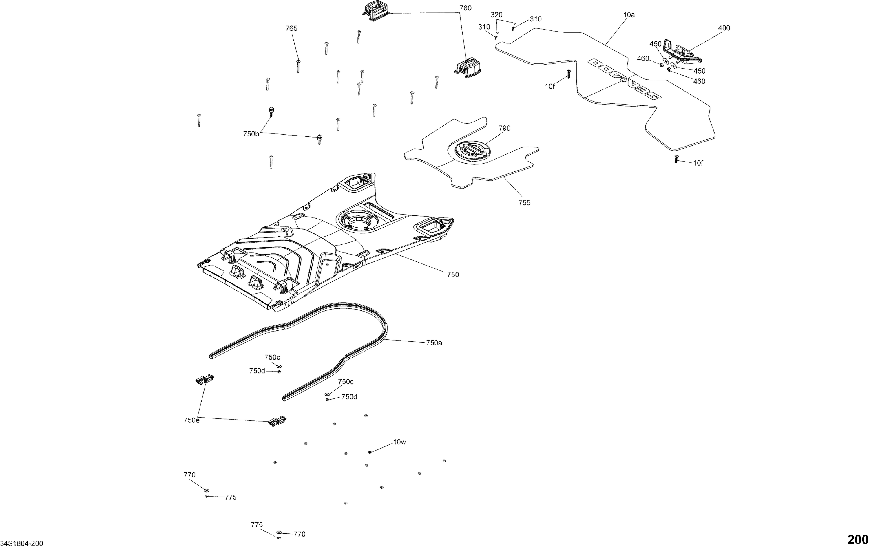 Корпус задний Part RXT Package X, XRS