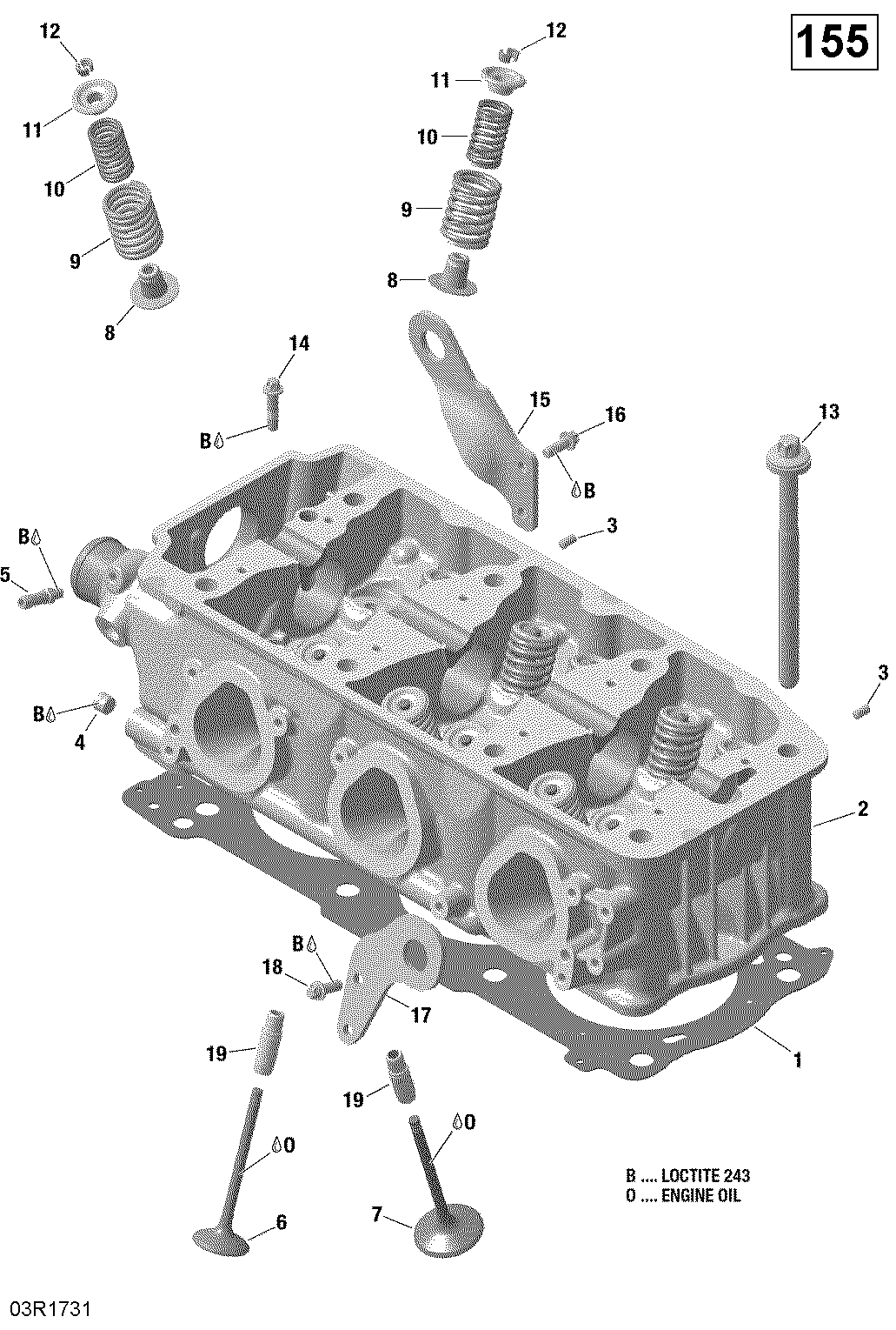 Головка цилиндра 130-155 Model Without подвеска