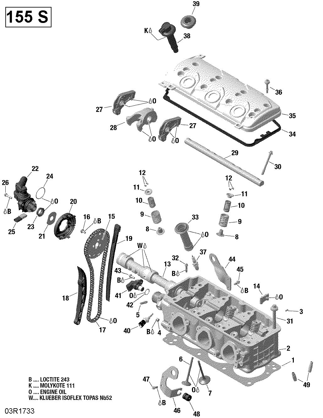 Головка цилиндра 155 Model With подвеска