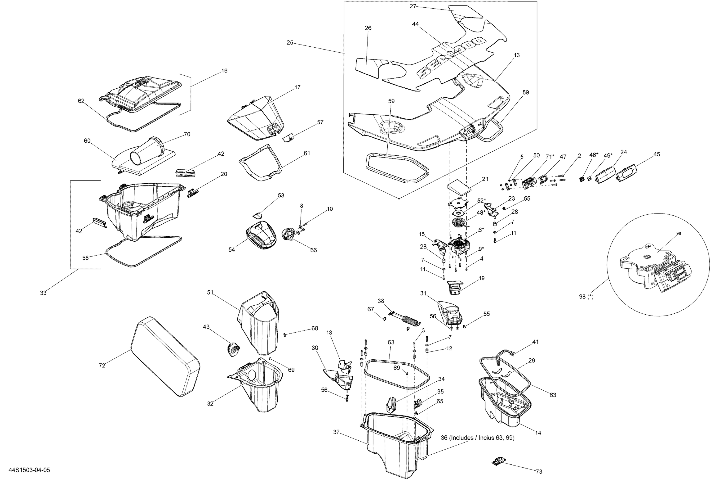 Storage Compartments 44S1505