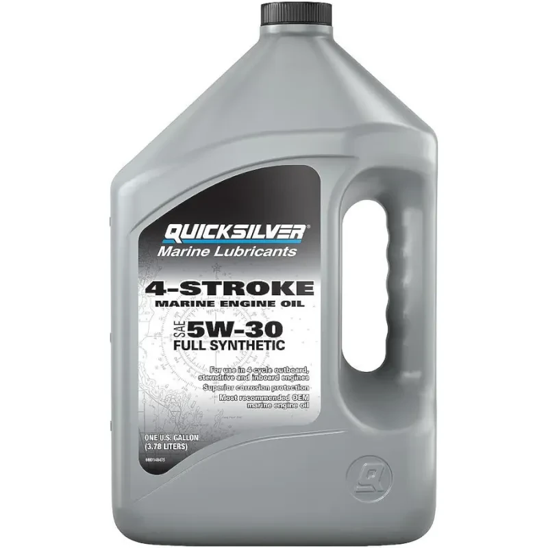 Моторное масло синтетическое 5W30 QUICKSILVER Full Synthetic для ПЛМ, 3@4л
