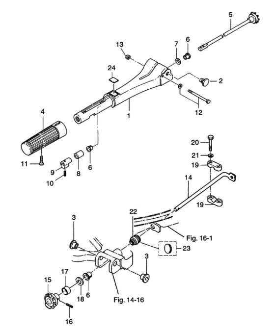 Tiller handle