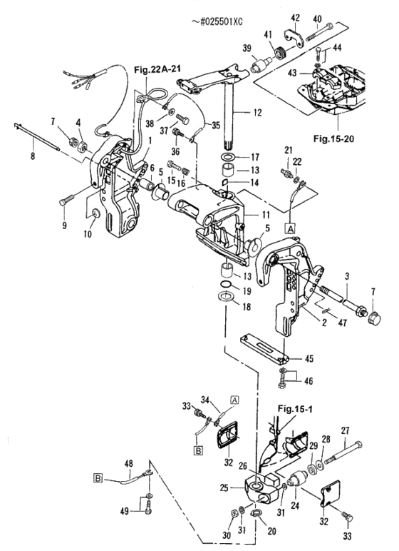 Кронштейн (3) power trim и tilt (old)