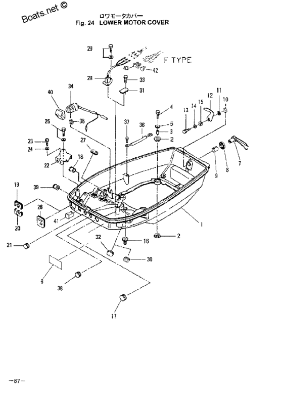 Lower кожух мотора