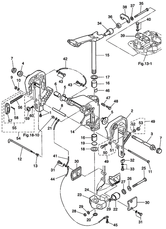 Кронштейн (1) manual tilt (efo/epo model)