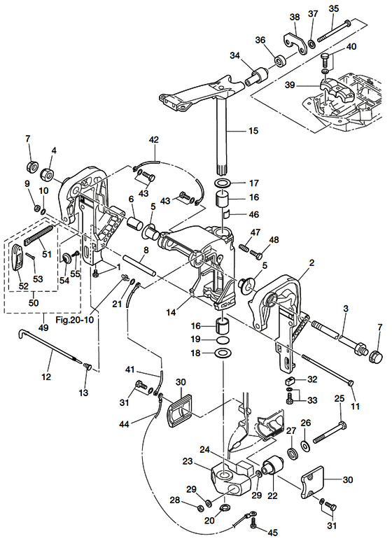 Кронштейн (1) manual tilt (efo/epo model)