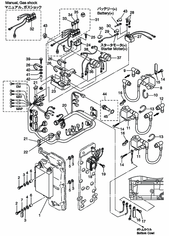 Electric детали (ecu и diagram)