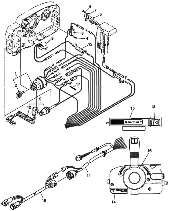 Component детали of выносной control box assy. (electrical детали)