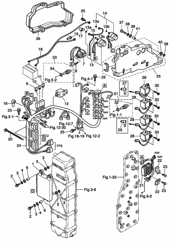 Electric детали (ecu и diagram)