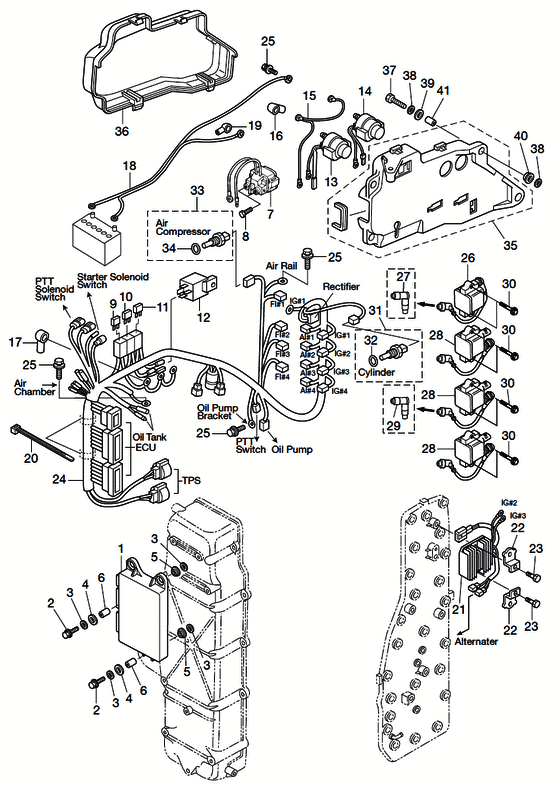Electric детали (ecu - diagram)