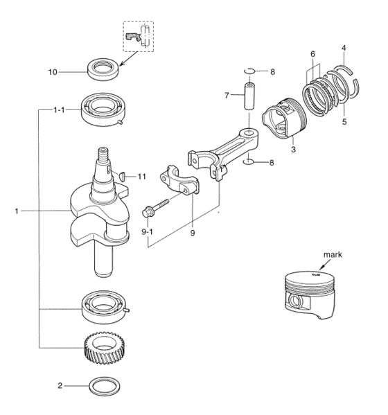 Поршень и Коленчатый вал