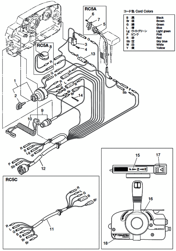 Component детали of выносной control (electric детали)