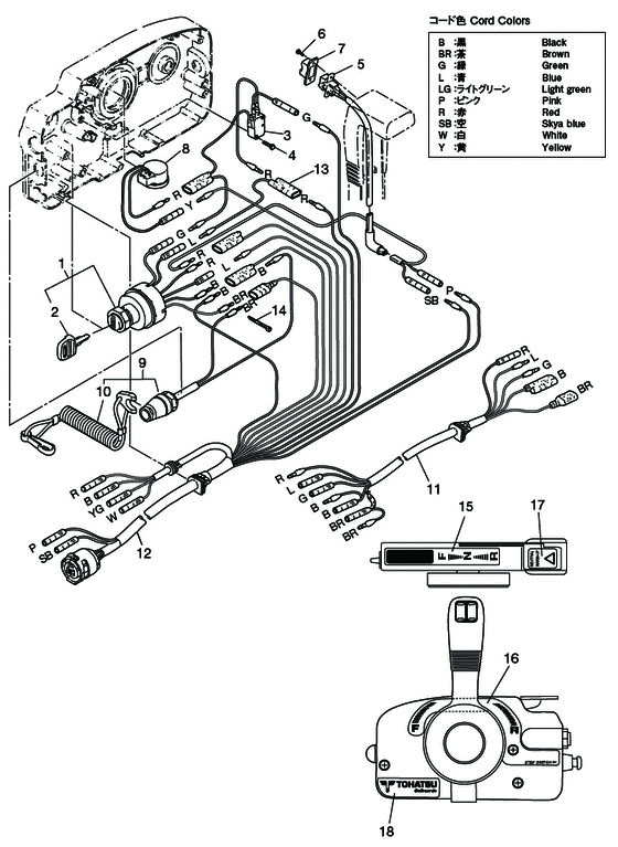 Component детали of выносной control assy. (electrical детали)