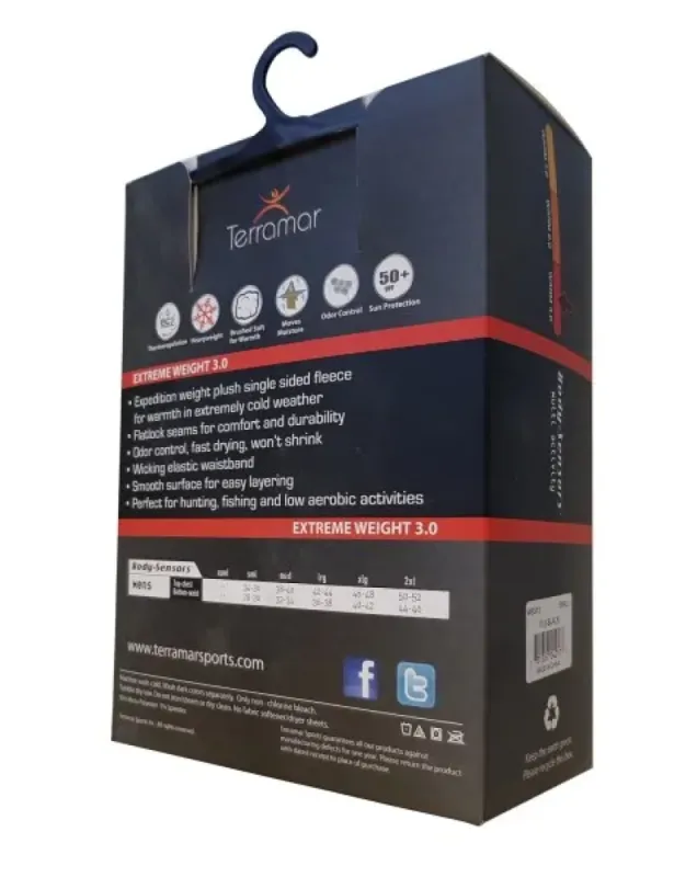 Terramar Штаны мужские свободные с молнией  Black (XXL)