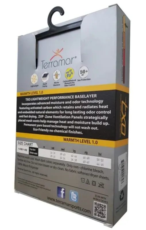 Terramar Кальсоны мужские  Carbon (XXL)