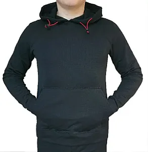 Куртка с капюшоном без молнии W8311-010 Black (XXL)