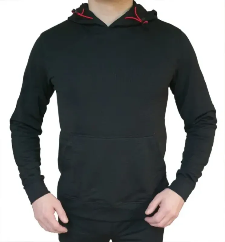 Terramar Куртка с капюшоном без молнии  Black (XXL)
