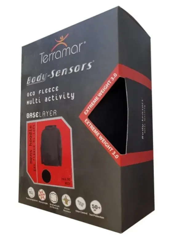 Terramar Куртка с капюшоном без молнии  Black (XXL)