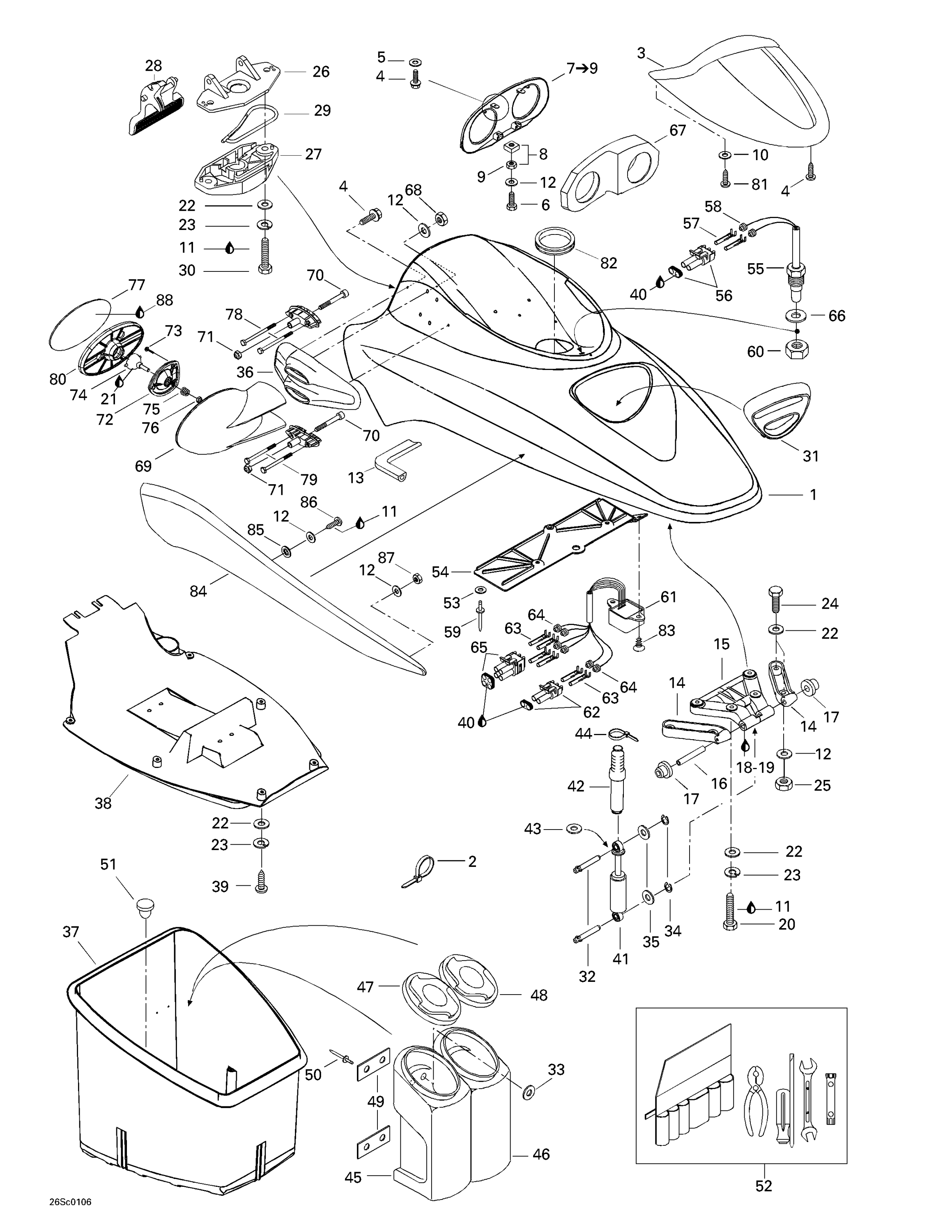 Front Storage Compartment