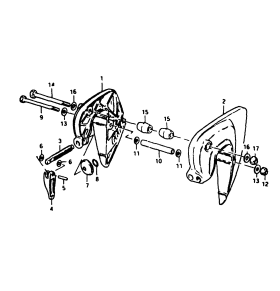 Зажимной кронштейн