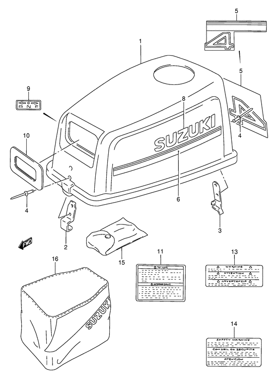 Крышка двигателя