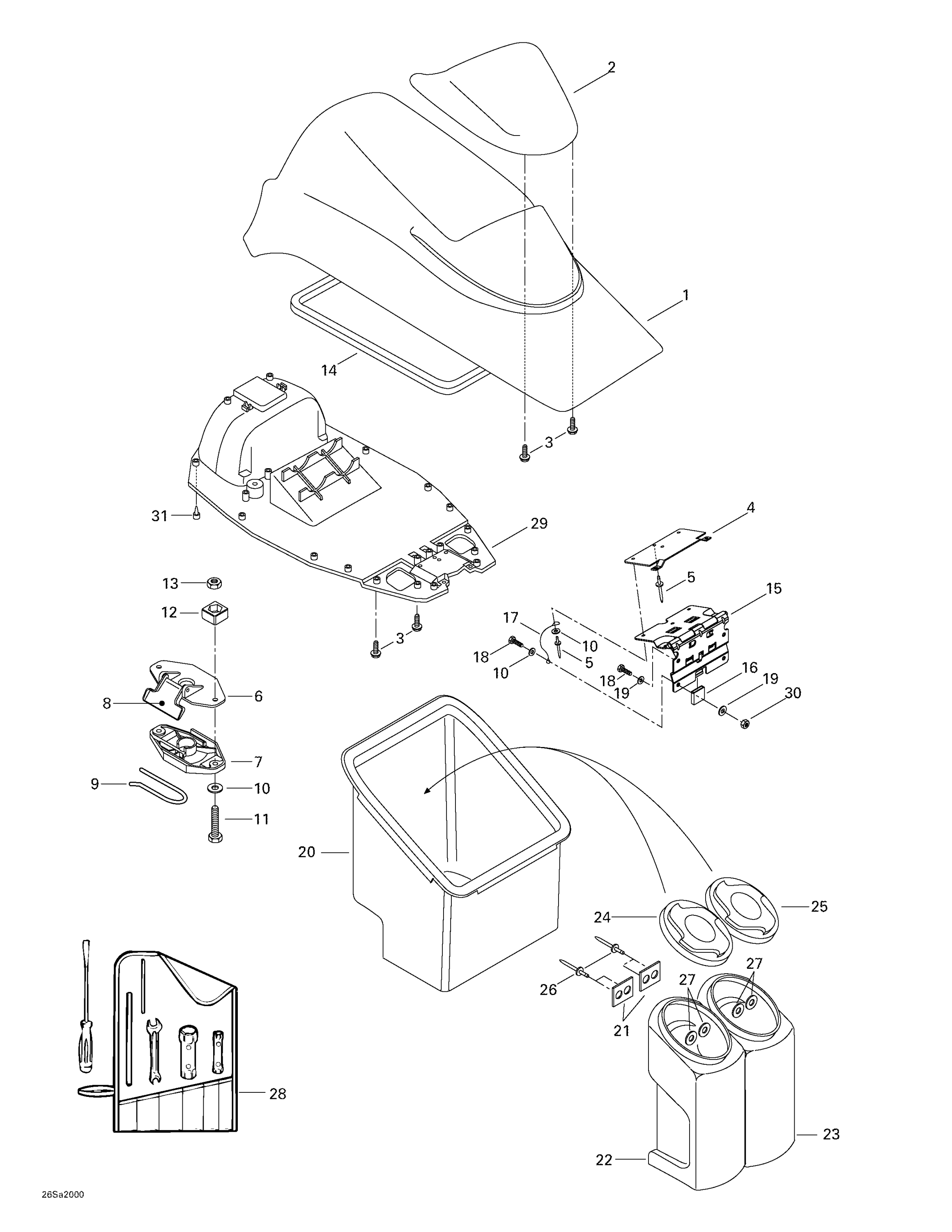 Front Storage Compartment