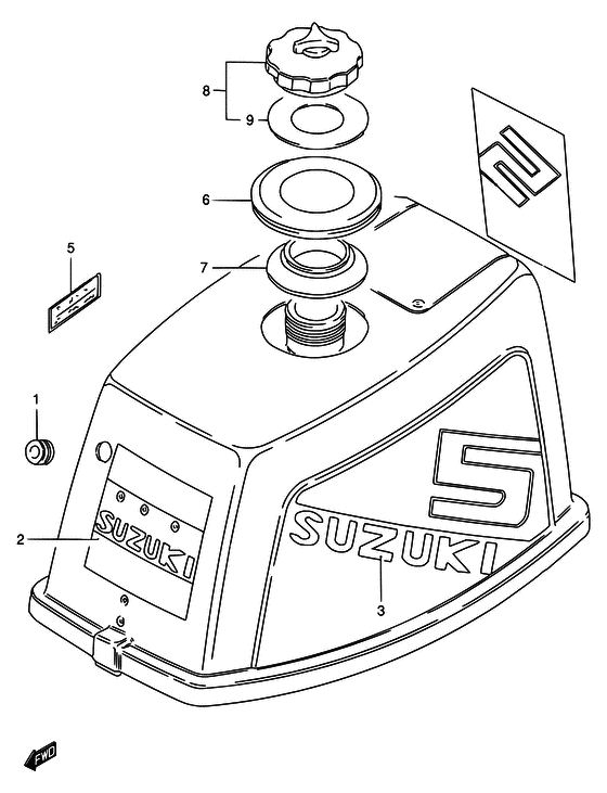 Крышка двигателя