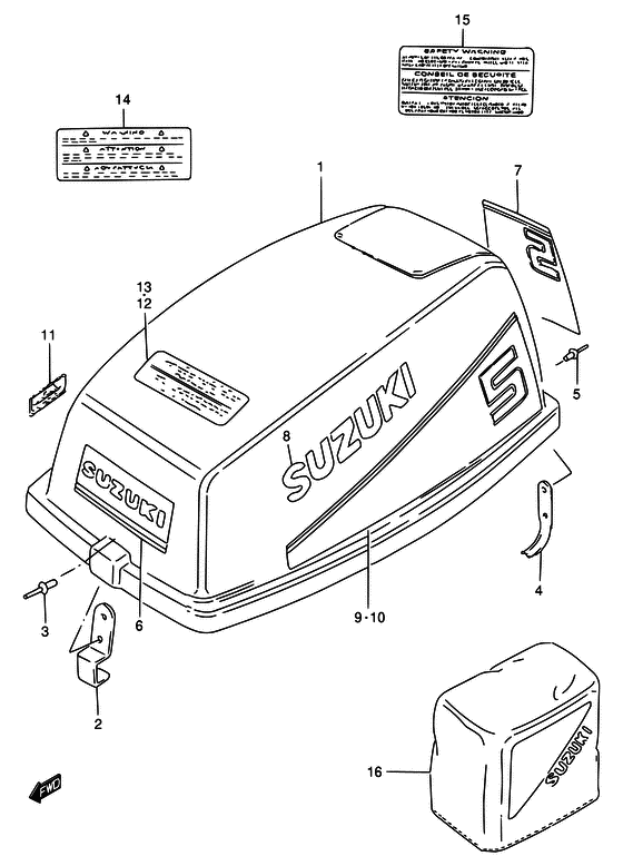 Крышка двигателя