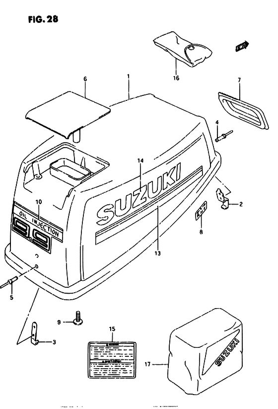 Крышка двигателя