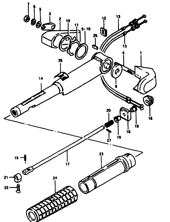 D) рукоятка bars ((модель f); note: fig.53 (i-13):модель c