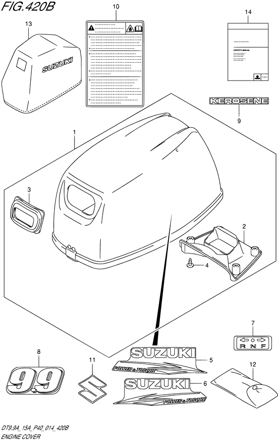 Крышка двигателя