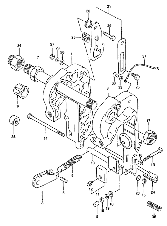 Зажимной кронштейн