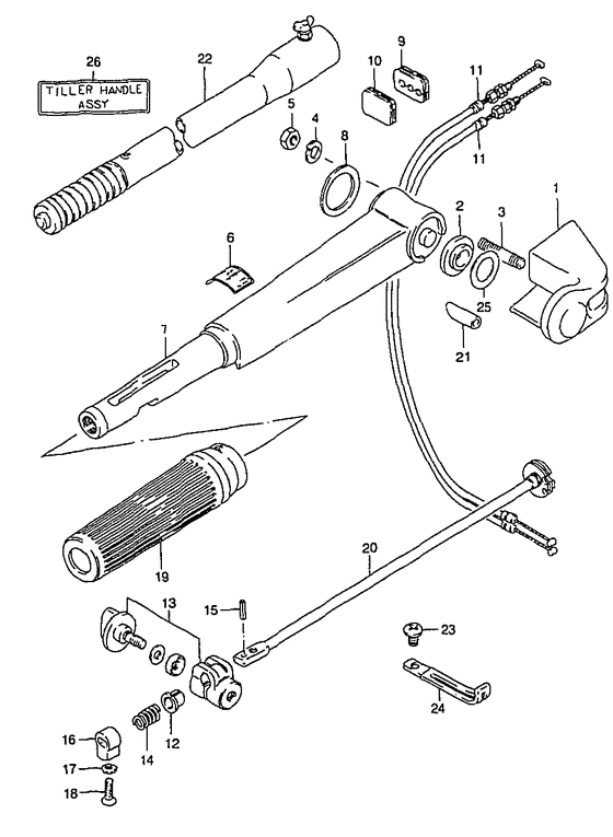 Рукоятка bars (модель: 86-92)