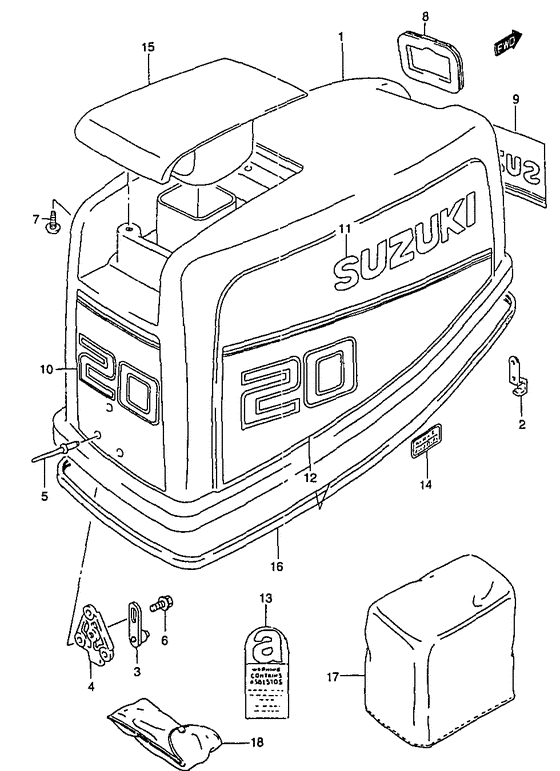 Крышка двигателя