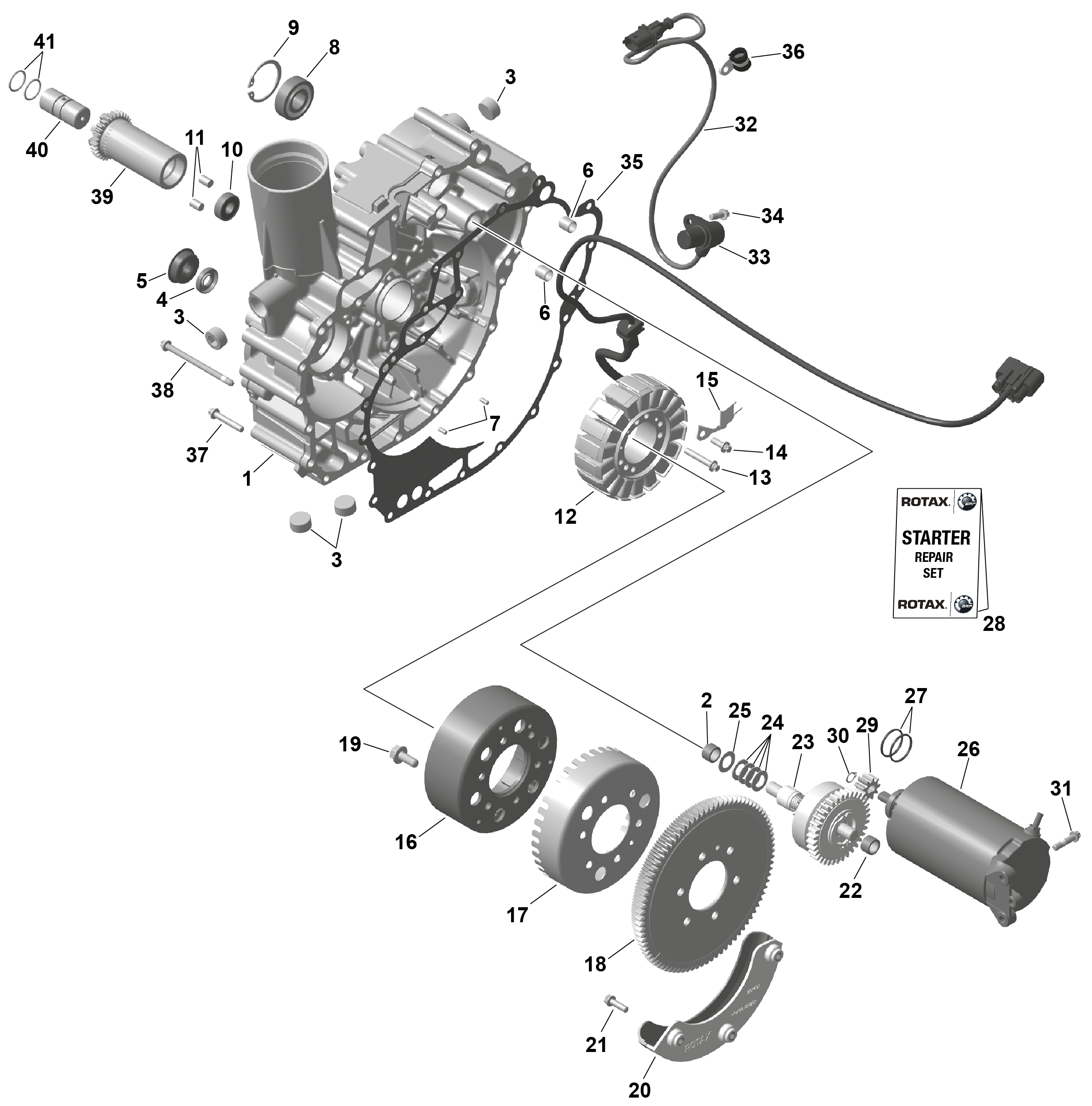 ROTAX магнето и электростартер