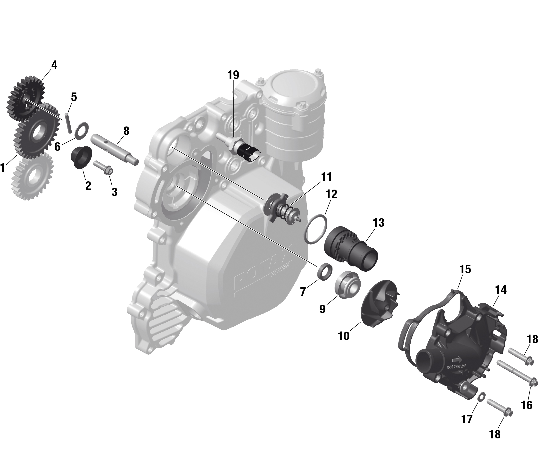 ROTAX охлаждение двигателя