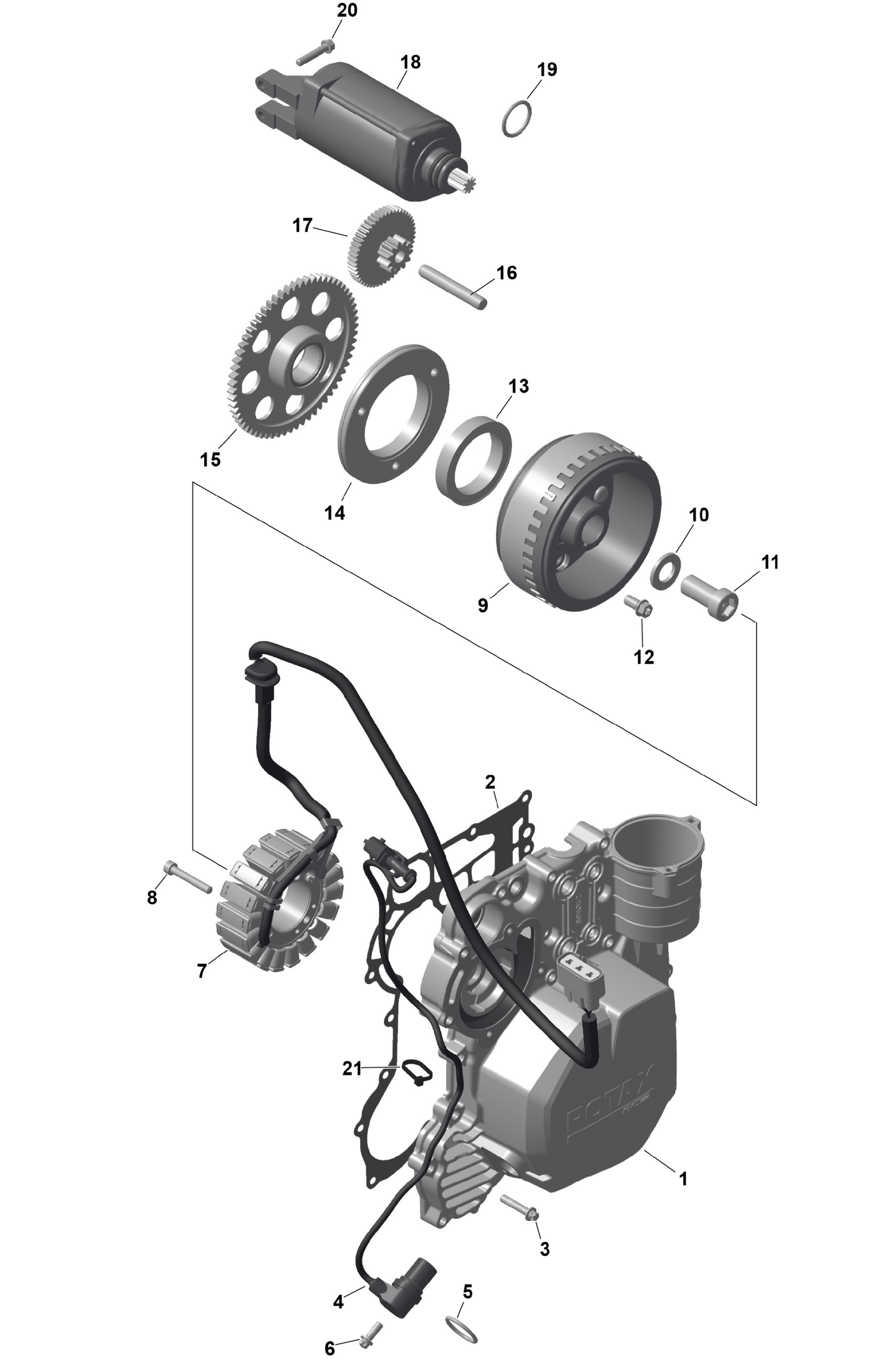 ROTAX магнето и электростартер