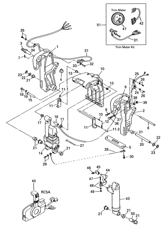 Gas assist - power trim и tilt