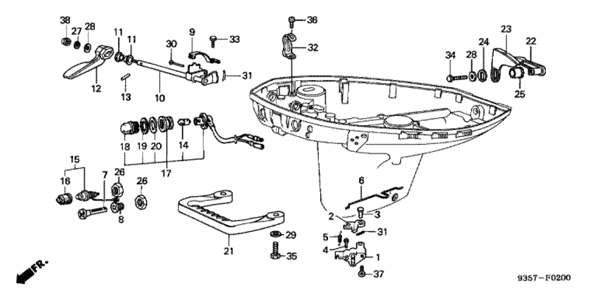 Переключение передач вал/carrying рукоятка/крышка lock lever