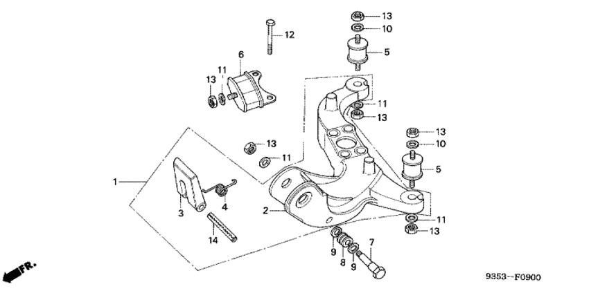 Mount frame/upper mount резиновый