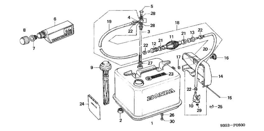 Топливный бак/sub бак
