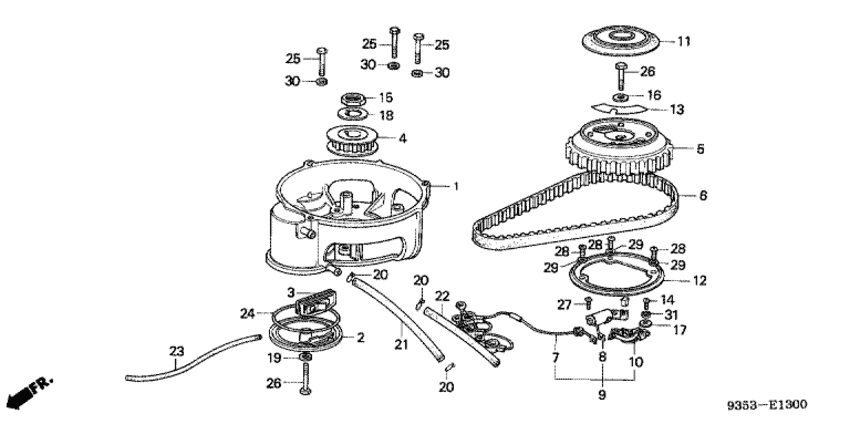 Timing belt/cam pulley/стартер корпус