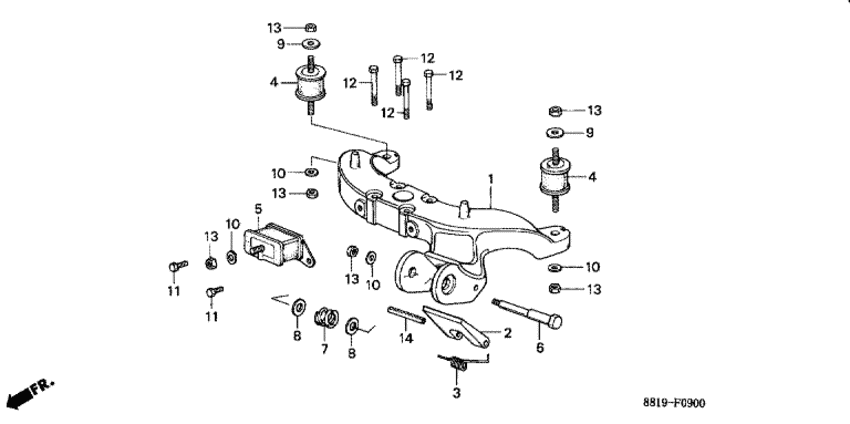 Mount frame/upper mount резиновый