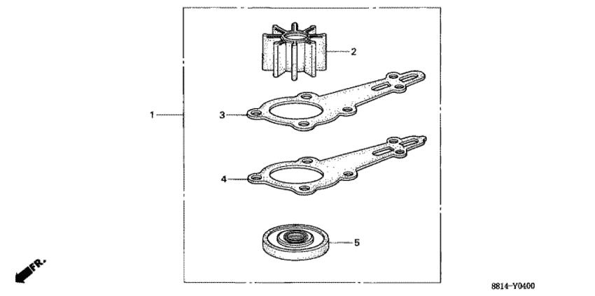 Водяная помпа impeller комплект