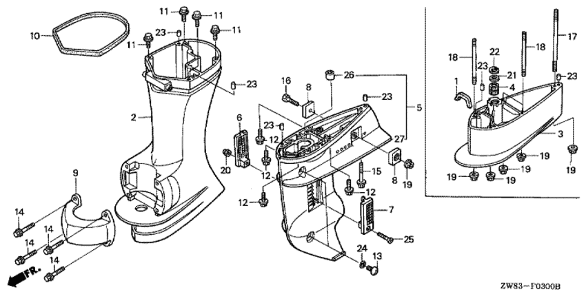 Редуктор/удлинитель корпус
